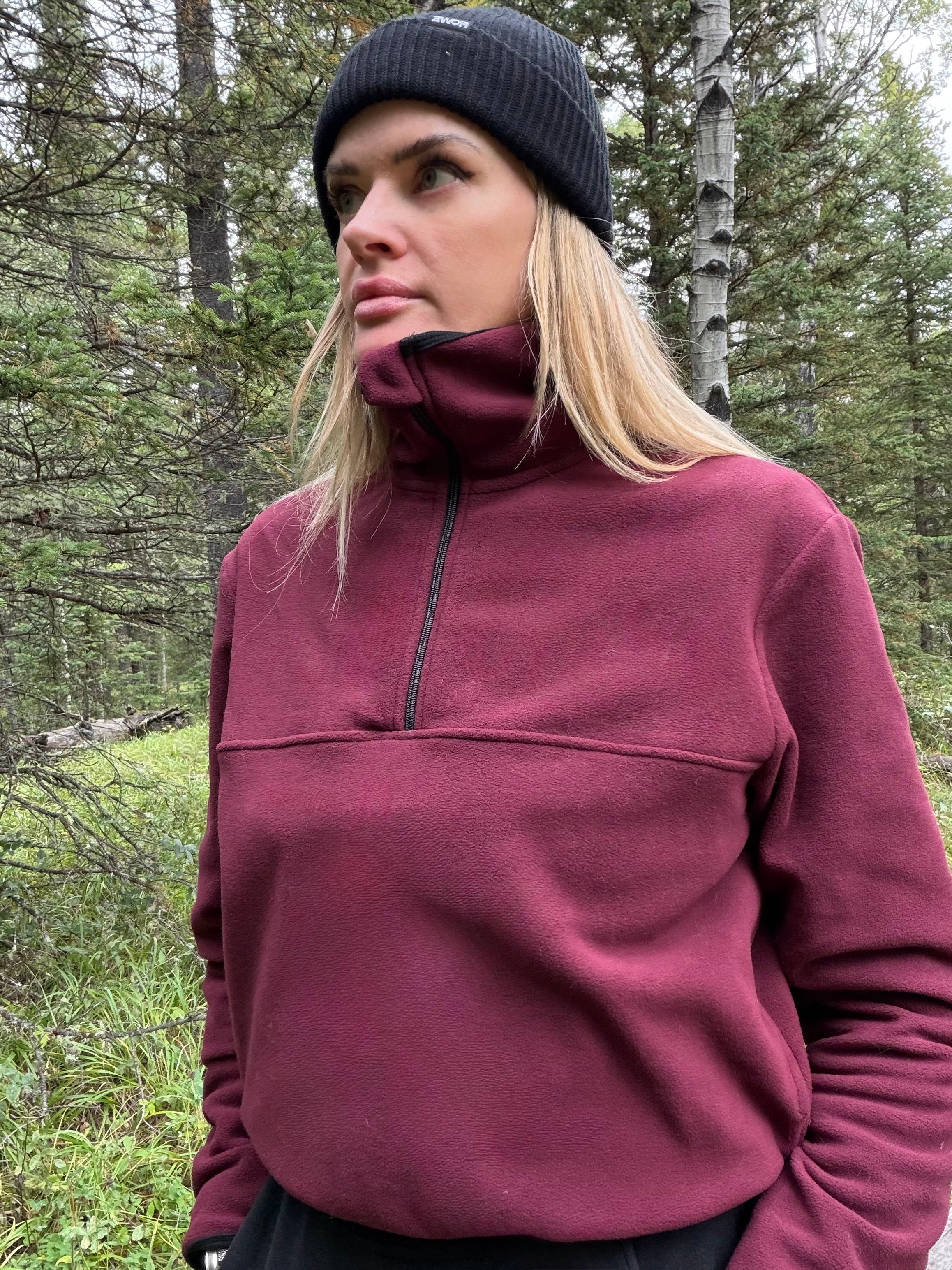 PREORDER - The Cropped Recycled Fleece Quarter Zip