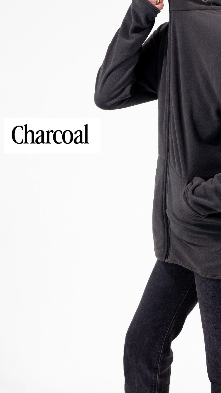 PREORDER - The Cropped Recycled Fleece Quarter Zip