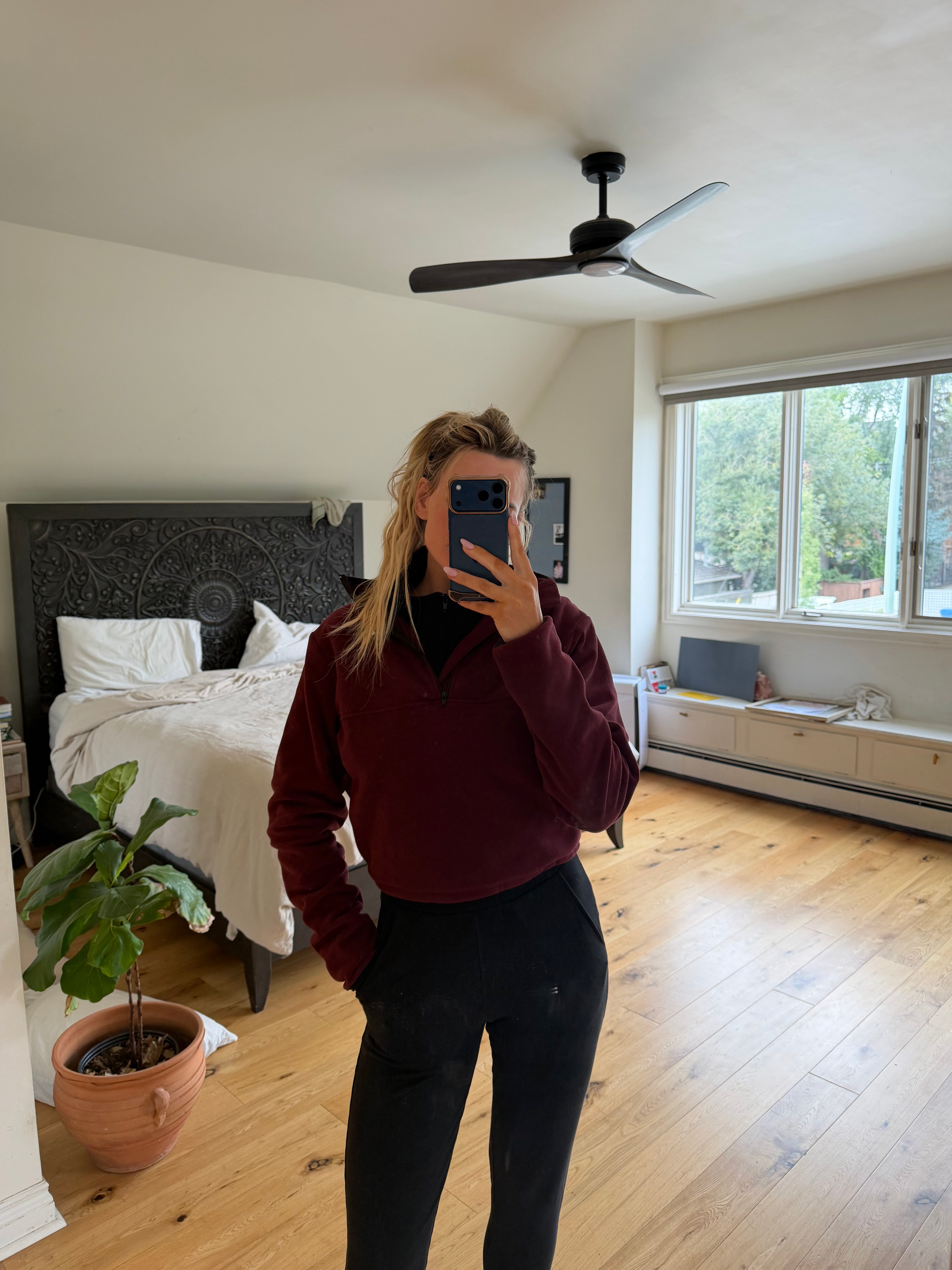 PREORDER - The Cropped Recycled Fleece Quarter Zip