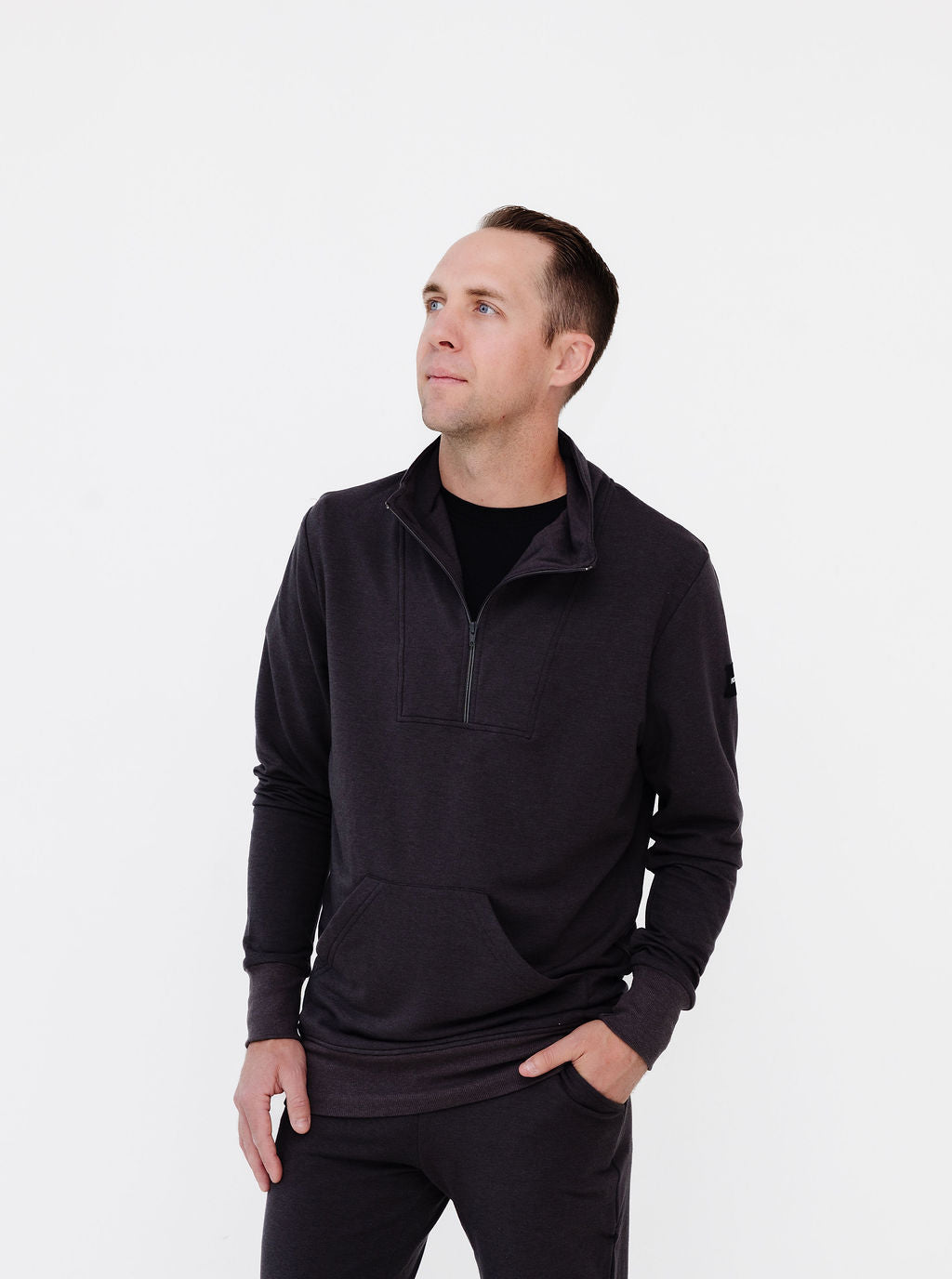 The Unisex Quarter Zip in French Terry