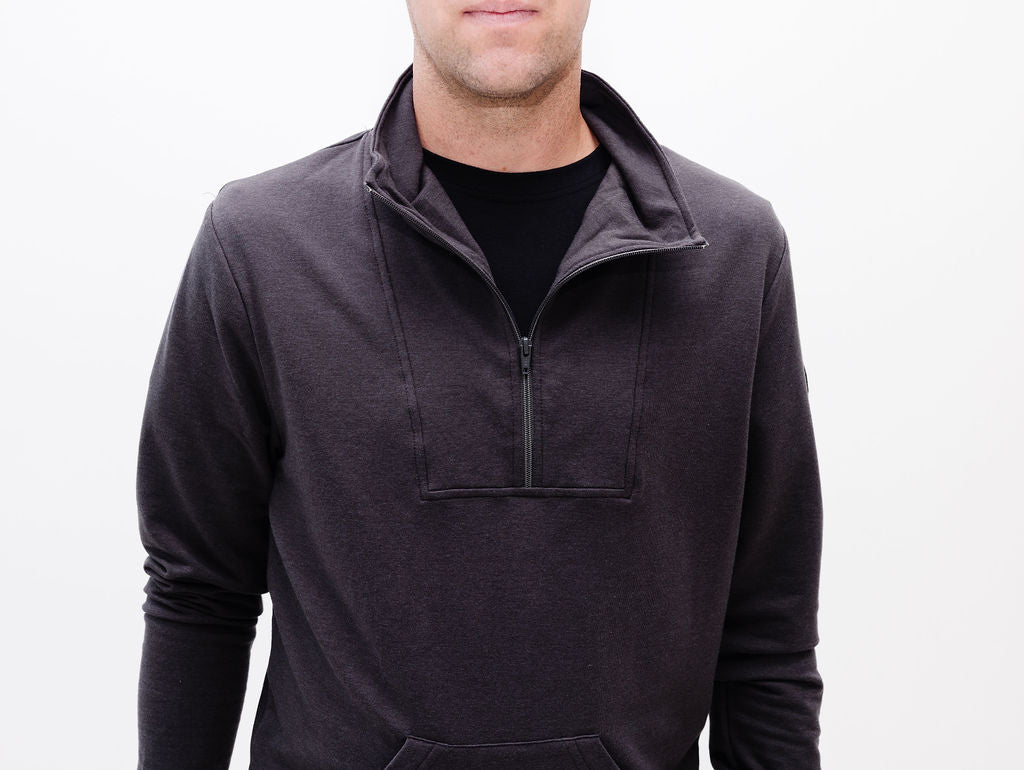 The Unisex Quarter Zip in French Terry