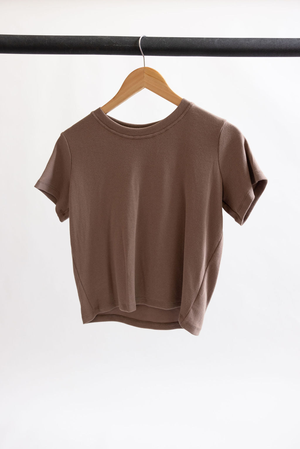 The Boxy T-shirt in Rib Maple